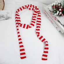 Load image into Gallery viewer, Women Harajuku Cotton Scarves Y2k Black Grey Stripe Long Scarves 180cm Thin Long Decorative Neckerchief Fashion Streetwear