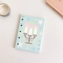 Load image into Gallery viewer, Sparkle Star Mini Binder Notebook M5 Size Pocket Notepads Daily Agenda Diy Photo Album Postcards Collect