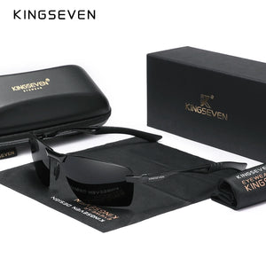 KINGSEVEN Polarized Sunglasses - Aluminum Frame Men's Driving Eyewear UV400