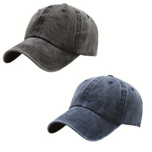 Load image into Gallery viewer, Men Women Unisex Baseball Cap Adjustable Solid Color Casual Hat Stretchy Fabric for Sports Secure Drawstring Closure Dad Hat