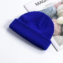 Load image into Gallery viewer, Knitted Hat for Men &amp; Women Caps Wool Fashion Simple Warm Skullies Beanies Solid Autumn Winter Beanie Cap Trendy Style