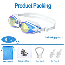 Load image into Gallery viewer, JSJM Professional Kids Swimming Goggles Anti-Fog UV Protection Waterproof Silicone Swim Glasses for Boys Girls Swim Eyewear Gift