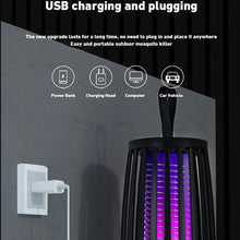 Load image into Gallery viewer, 2025 USB Rechargeable Fly Trap Electric Mosquito Killer Lamp Mute Insect Repellent For Outdoor Indoor Anti Mosquito Zapper