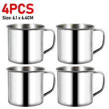 Load image into Gallery viewer, Stainless Steel Coffee Mugs Insulated Coffee &amp; Tea Cup with Handles Shatterproof 200mL Metal Cup Mug Kitchen Accessories