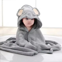 Load image into Gallery viewer, Cartoon Baby Bath Towels Soft Newborn Hooded Towel Blanket Cute Toddler Bathrobe Warm Sleeping Swaddle Wrap for Boys Girls