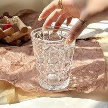 Load image into Gallery viewer, 4pcs Glass Set for Drinking 10.5oz Household Whiskey Cups Diamond Painting Wine Glass Juice Drinks Glasses Transparent Drinkware