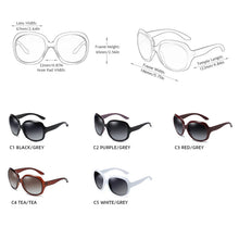 Load image into Gallery viewer, FUQIAN Brand Design Elegant Polarized Oversized Round Sunglasses Women Simple Fashion Big Plastic Ladies Sun Glasses UV400