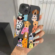 Load image into Gallery viewer, Funny Colorful Dog Pattern Design Phone Case For iPhone 17 16 15 14 Pro Max 12 11 13 Mini 17 Air XS X XR 7 8 Plus 16e Soft Cover