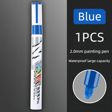 Load image into Gallery viewer, Car paint scratches repair brush pen waterproof water paint marker pen car tire tread care automotive  black white red silver