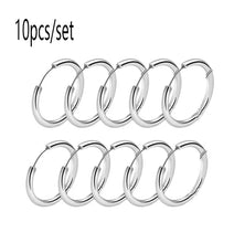 Load image into Gallery viewer, 10/20Pcs Minimalist 316L Stainless Steel Small Hoop Earrings For Women Man Classic Round Earrings Fashion Ear Piercing Jewelry