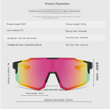 Load image into Gallery viewer, Cycling Sunglasses Sports Cycling Glasses Bike Eyewear MTB Dark Glasses Outdoor  Bicycle Goggles for Men Women Sunglasses UV400
