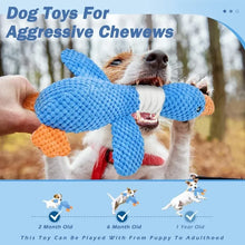 Load image into Gallery viewer, New blue goose dog toy cat toy pet toy double color goose tough bite chew plush sound toy plush toy pet supplies