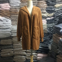 Load image into Gallery viewer, 12 Colors Fleece Sweatshirt Long Cardigans Autumn Winter Female Long Sleeve Double Side Wear Flurry Loose Hoodie Coats Outwear