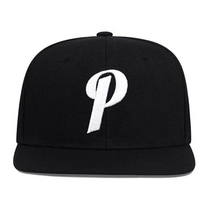 Unisex P Letter Embroidery Hip-hop Hat Adjustable Outdoor Casual Baseball Cap Sunscreen