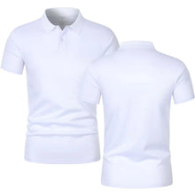 Load image into Gallery viewer, 2025 New Summer Men's Short Sleeve Collar Tshirts New Solid Color Casual Polo Shirt Trendy Breathable Loose Basic Splice Top
