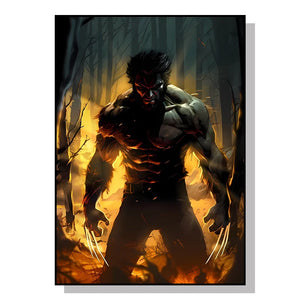 Marvel Movie Canvas Art Poster – Superhero Wall Decor (Spider-Man, Iron Man)