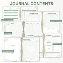Load image into Gallery viewer, 96 Sheets First-Time Mom Pregnancy Journal Memory Book with Weekly Planning &amp; Sonogram Spaces Stickers Thoughtful Gift for Baby