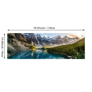 Gorgeous Landscape Canvas Print Painting Lake Forest Mountain Scenery Wall Art Poster For Living Room Bedroom Decoration Picture