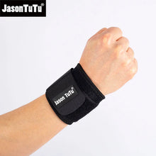 Load image into Gallery viewer, JASONTUTU 1PCS Adjustable weightlifting wristband Support Fitness Bandage Wrist Support Protective gear wrist band Tennis Brace