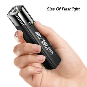 Super Bright LED Flashlight USB Rechargeable Waterproof Torch for Night Riding Camping