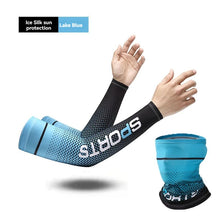 Load image into Gallery viewer, Summer Ice Silk Gloves Cycling Driving UV Protection Sleeves Lightweight Arm Cover