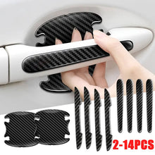 Load image into Gallery viewer, Carbon Fiber Car Stickers Anti Scratch Car Door Handle Protector Automobiles Handle Protection Film Styling Exterior Accessorie