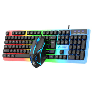 LIMEIDE GTX350 Wired Membrane Gaming Office Keyboard with Colorful Lighting 104 Keys