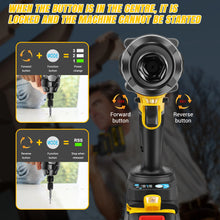 Load image into Gallery viewer, DayPlus 3 IN 1 Cordless Impact Wrench Electric Drill Impact Wrench,1500Nm Brushless Impact Gun 1/2"Driver Car Tyre Wheel,3 Speed