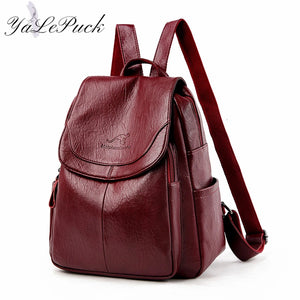 2023 Luxury Women's Backpack: High-Quality Leather, Fashionable School & Travel Bag