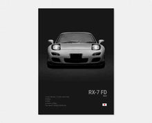 Load image into Gallery viewer, Black and White Japan Cars Luxury Super Sport Car Poster Aesthetic R34 Gtr 240sx Canvas Print for Wall Art Garage Room Decor