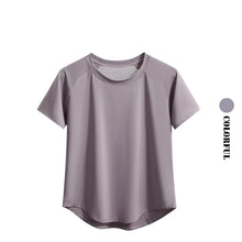 Load image into Gallery viewer, DRUR 2pcs Yoga Set Women Summer Sports Suit 2 Piece Sportswear Outfits Female Short Sleeve Fitness Tops Running Shorts Sets New