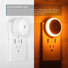 Load image into Gallery viewer, Auto On/Off Night Light! LED, Round, Dusk-to-Dawn