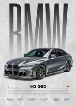 Load image into Gallery viewer, BMW Cars Competition Poster – Modern Canvas Wall Art
