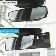 Load image into Gallery viewer, Car panoramic rearview mirror, interior clip on wide-angle rearview mirror, universal extended large rearview mirror