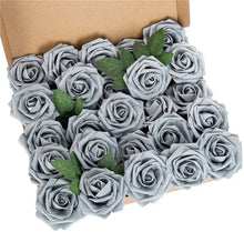 Load image into Gallery viewer, Foam Artificial Roses - 15/25/100pcs Fake Flowers for Wedding, Party &amp; Gift Décor