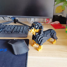 Load image into Gallery viewer, KNEW BUILT Dachshund Dog Model Mini Building Block Toy Set 9 Style for Pet Enthusiasts Teddy Hughes Corgi Collie Pet Style Brick