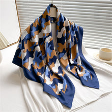 Load image into Gallery viewer, 90*90Cm Square Scarf Twill Silk Feeling Women Head Shawls and Wraps Luxury Hair Tree Print Neck Scarves Hijab Bandana Pashmina