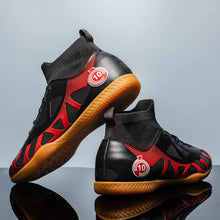 Load image into Gallery viewer, Men's Sports IC Indoor Flat Bottomed Football Shoes Adult High-Tops Wear Resisting Training Shoes Teenagers Non Slip Shoes