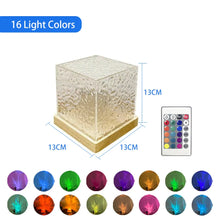 Load image into Gallery viewer, Dynamic Water Ripple Projector Night Light: 16 Colors for Living and Bedroom