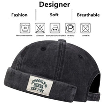 Load image into Gallery viewer, Brooklyn New York Hat Fashion Cotton Adjustable Beanie Street Melon Cap Unisex