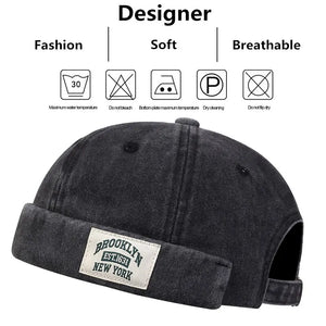 Brooklyn New York Hat Fashion Cotton Adjustable Beanie Street Melon Cap Unisex
