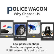 Load image into Gallery viewer, Blue Police Car Toy - One-Button Deformation, Kids Inertia Impact - Boys Toy