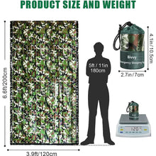 Load image into Gallery viewer, Emergency Camo Sleeping Bag - Waterproof Survival Outdoor Camping Hiking