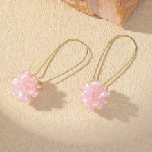 Load image into Gallery viewer, 2PC Women's Fashion Trend DIY Pearl Petal Ball Earrings Outdoor Travel Carnival Banquet Party Holiday Dressing Gifts