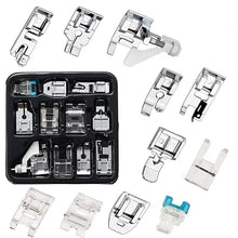 Load image into Gallery viewer, 11-Piece Sewing Machine Presser Feet Set for Brother, Singer, Janome, Babylock, Kenmore
