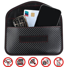 Load image into Gallery viewer, Car Keys Signal Blocker bag Remote Control Blocking Shielding Faraday Bag Protector Bag Keys Pouch Safe Lock Key Case