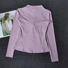 Load image into Gallery viewer, Women's Slim Fit Long Sleeve Sports Jacket Zip Fitness Yoga Workout Jacket Slim Tight Gym ActiveWear Top Running Jacket