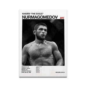 Boxing Fighting Star Canvas Wall Art Print Poster MMA Decorative Painting Home Decor Boxing Lover Gift Unframed