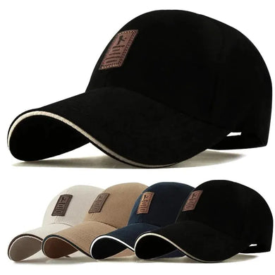 Unisex Summer Baseball Cap - Solid Cotton Adjustable Snapback Sun Hat for Sports