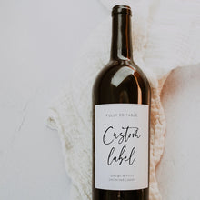 Load image into Gallery viewer, Custom Minimalist Wine Labels – Personalized Wedding Favors &amp; Gifts